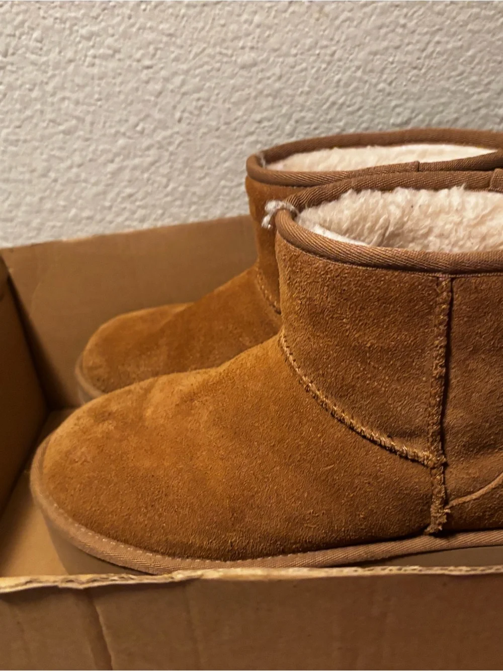 UGG Chestnut Suede Platform Booties - Women's
